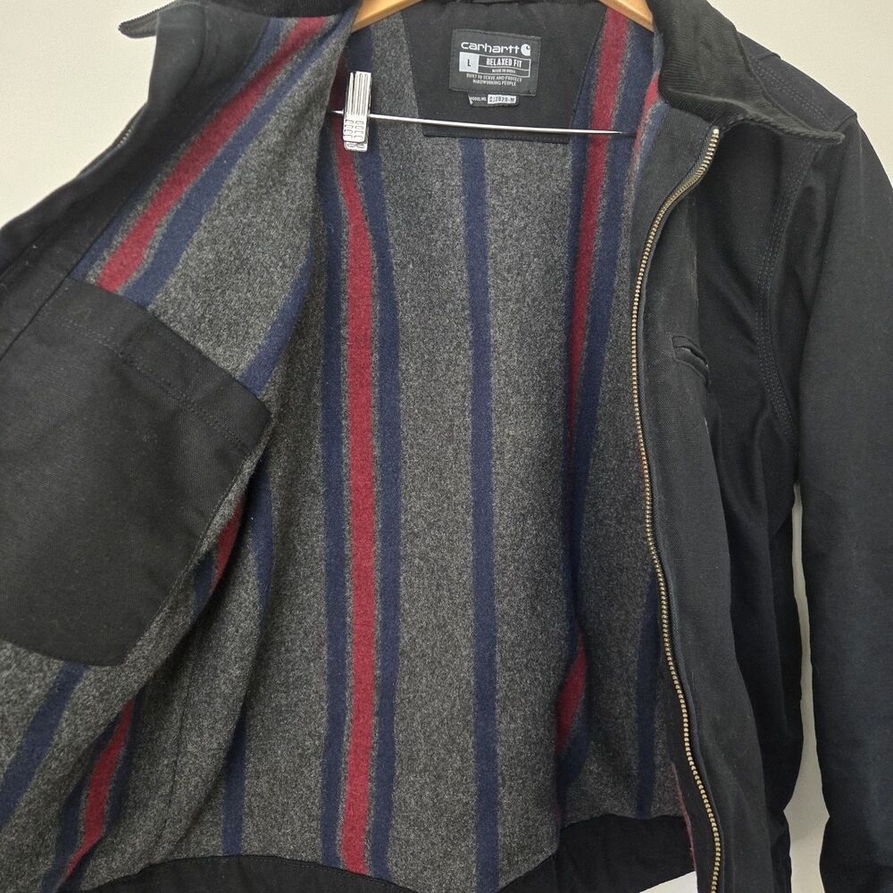 Carhartt Duck Detroit Relaxed Fit blanket Lined Jacket - Picture 3 of 16